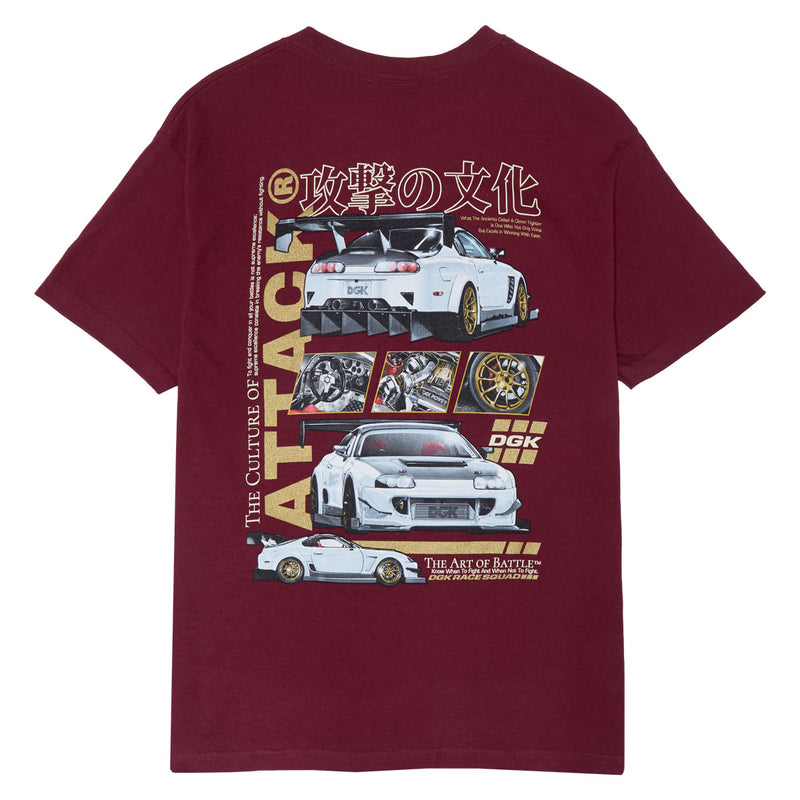 DGK Attack T-Shirt - Burgundy
