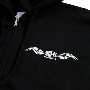 Sci-Fi Fantasy Origin Zip Hoodie - Black