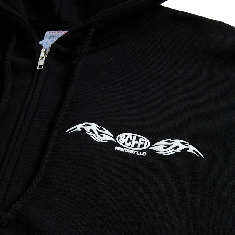 Sci-Fi Fantasy Origin Zip Hoodie - Black