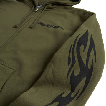 Sci-Fi Fantasy Origin Zip Hoodie - Sage