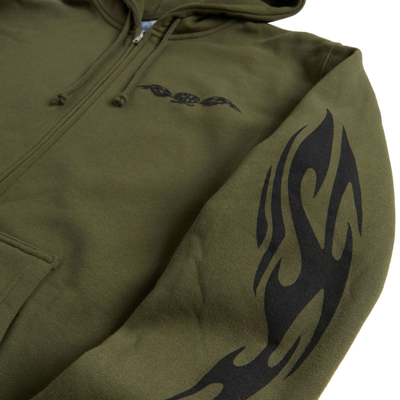 Sci-Fi Fantasy Origin Zip Hoodie - Sage