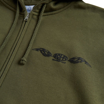 Sci-Fi Fantasy Origin Zip Hoodie - Sage
