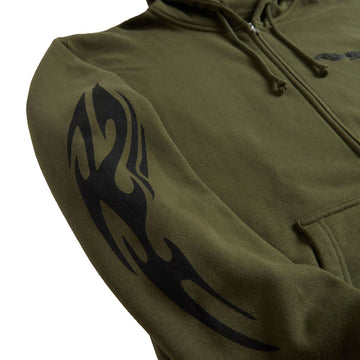Sci-Fi Fantasy Origin Zip Hoodie - Sage