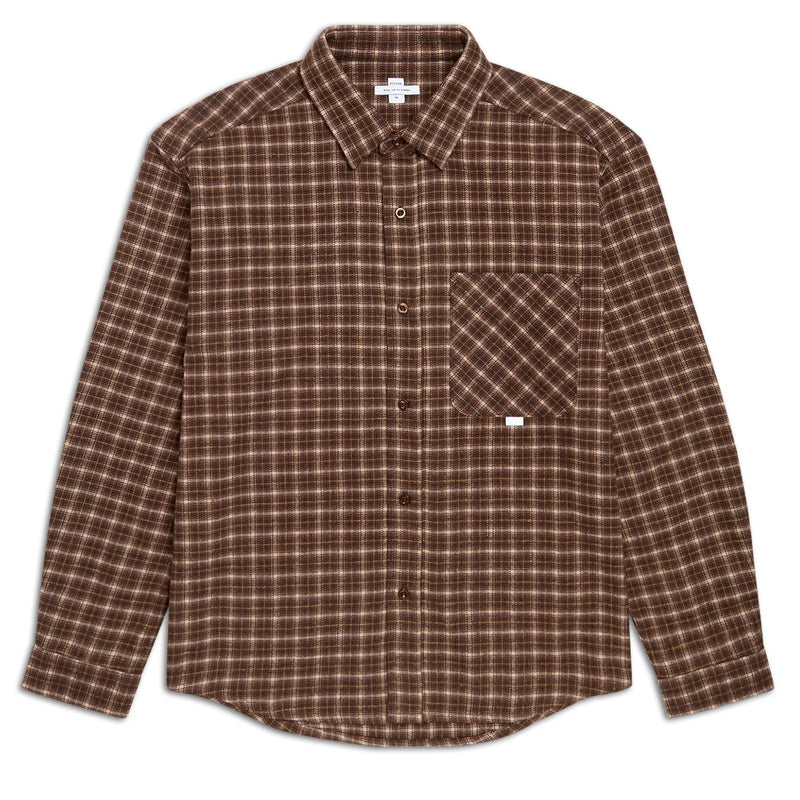 CCS Dial Up Flannel Shirt - Brown