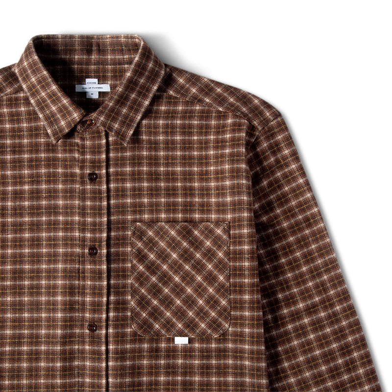 CCS Dial Up Flannel Shirt - Brown