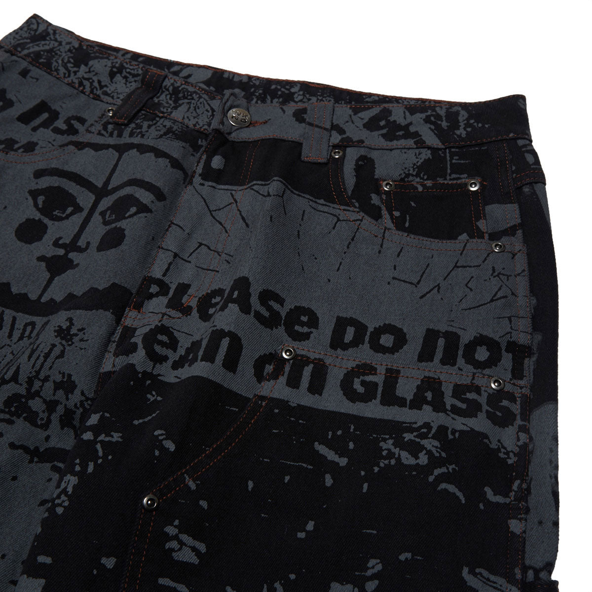 WKND Damn Near Carpenters Jeans - Black Horses image 3