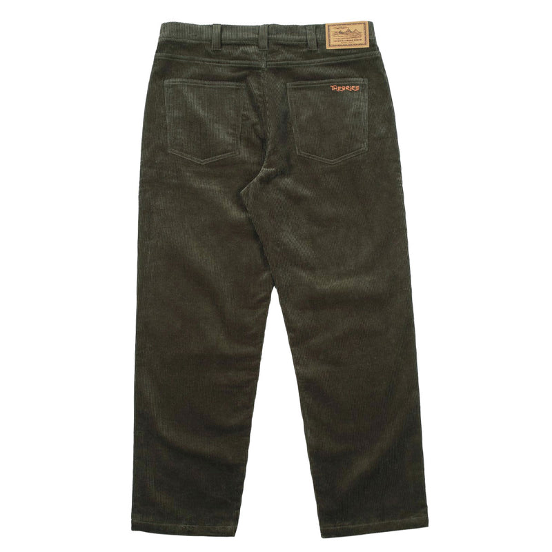 Theories Pavillion Wide Wale Corduroy Pants - Moss