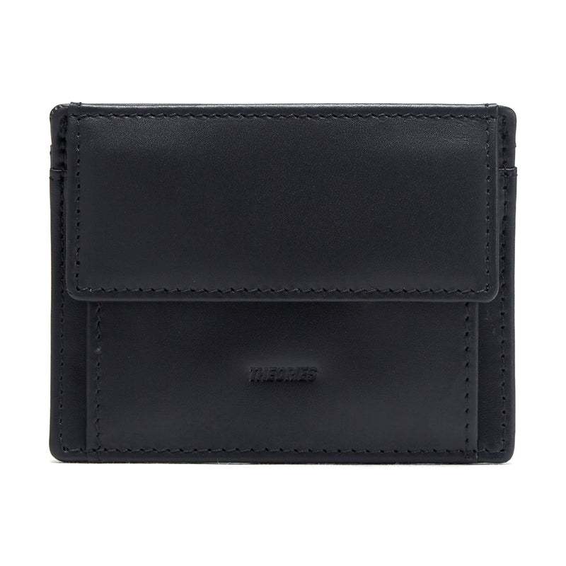 Theories Lantern Genuine Leather Wallet - Black