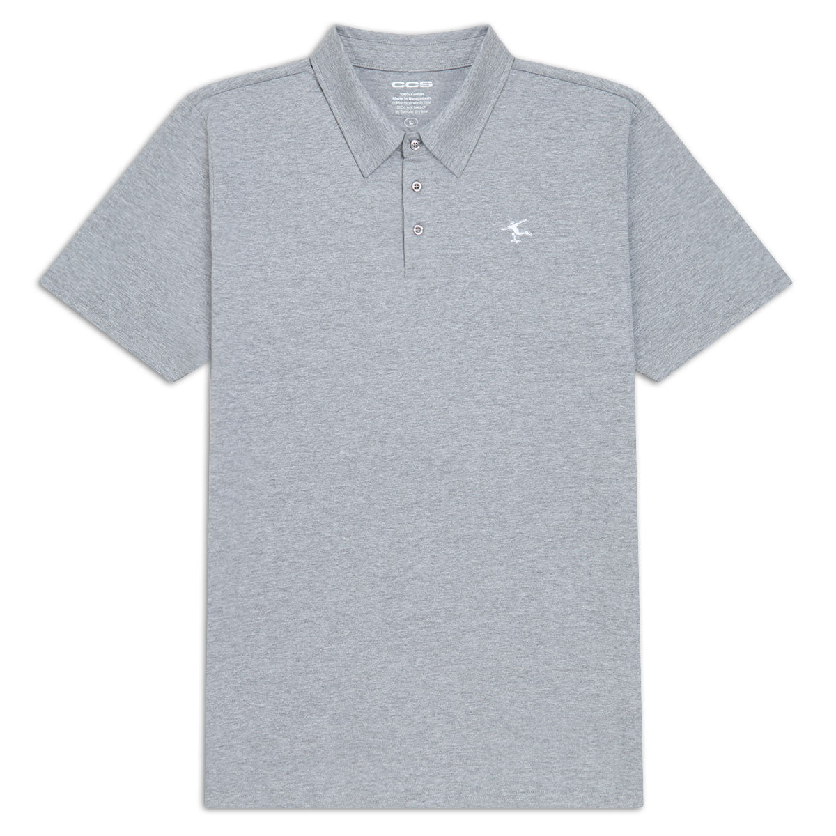 CCS Cheap Skates Icon Polo Shirt - Heather Grey image 1