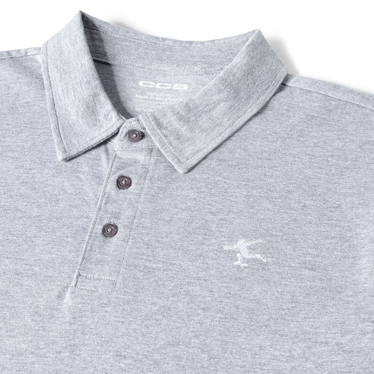 CCS Cheap Skates Icon Polo Shirt - Heather Grey image 3