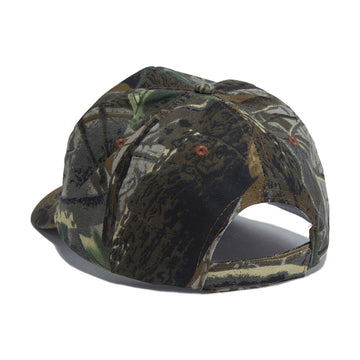 Metalwood Metal Logo 5 Panel Hat - Real Leaf Camo