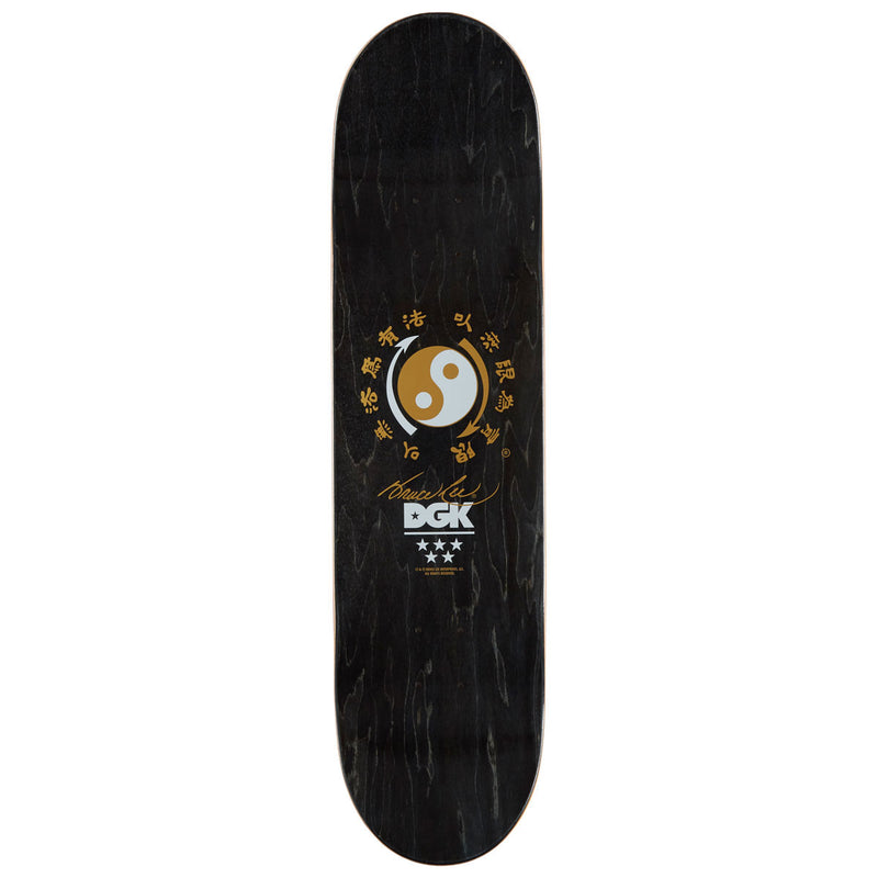 DGK x Bruce Lee Balance Embossed Skateboard Deck - Black - 8.25