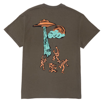 Portal Dimension UFO Abduction T-Shirt - Olive