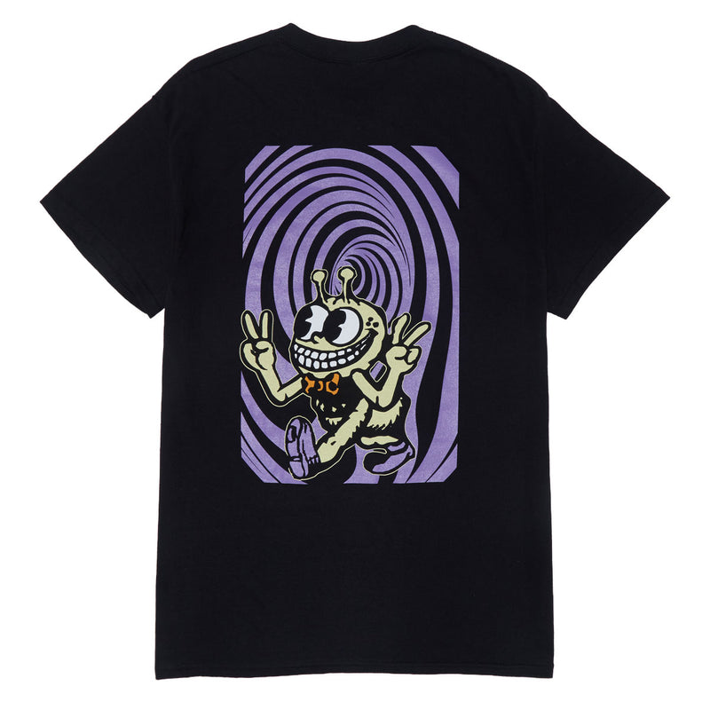 Portal Dimension Peace Tab T-Shirt - Black