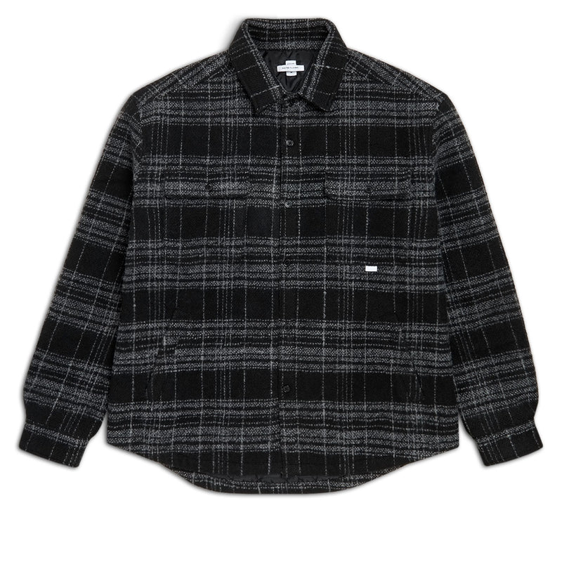 CCS Quilted Flannel Jacket - Black/White