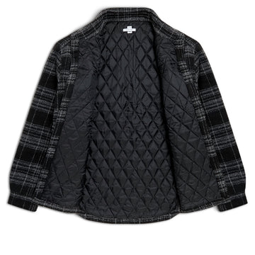CCS Quilted Flannel Jacket - Black/White