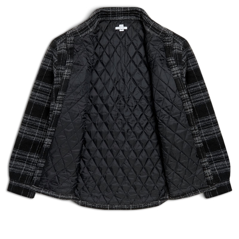 CCS Quilted Flannel Jacket - Black/White