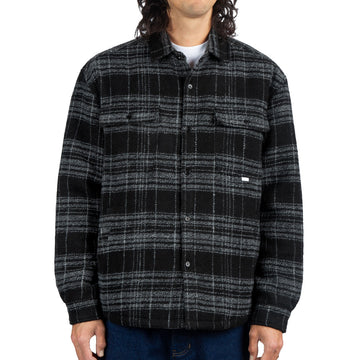 CCS Quilted Flannel Jacket - Black/White