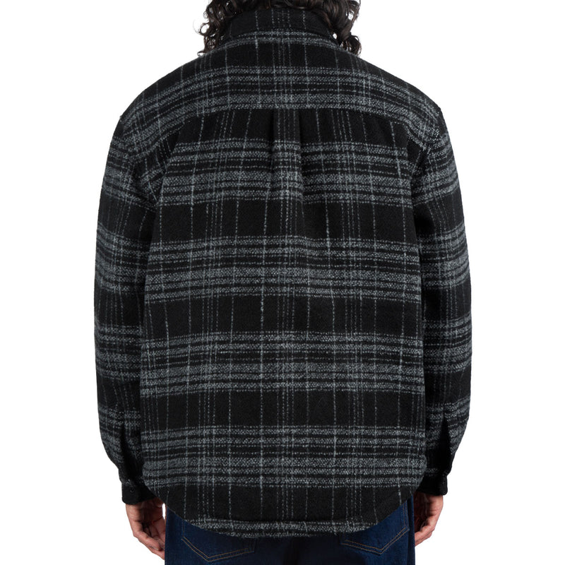 CCS Quilted Flannel Jacket - Black/White