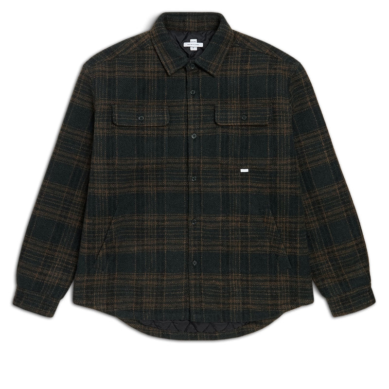 CCS Quilted Flannel Jacket - Green/Brown