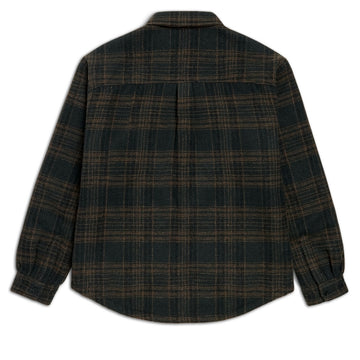 CCS Quilted Flannel Jacket - Green/Brown