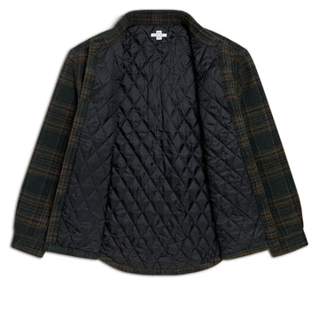 CCS Quilted Flannel Jacket - Green/Brown