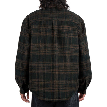 CCS Quilted Flannel Jacket - Green/Brown