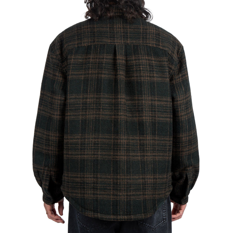CCS Quilted Flannel Jacket - Green/Brown