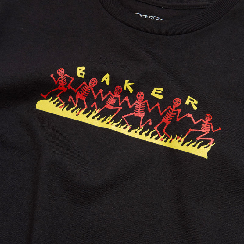 Baker Dancing Skellies T-Shirt - Black