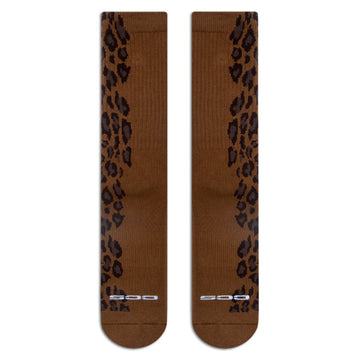 CCS Leopard Socks - Brown