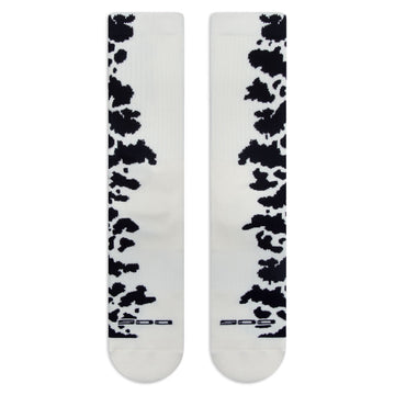 CCS Cow Socks - White/Black