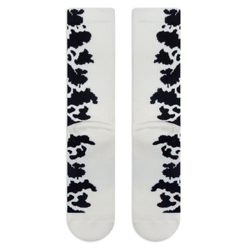 CCS Cow Socks - White/Black