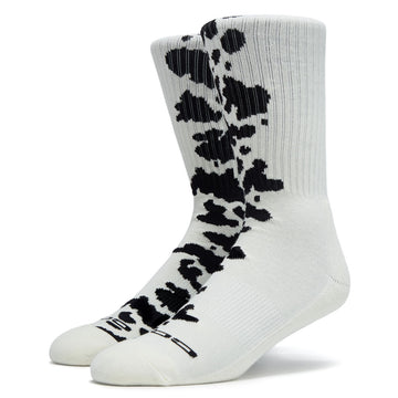 CCS Cow Socks - White/Black