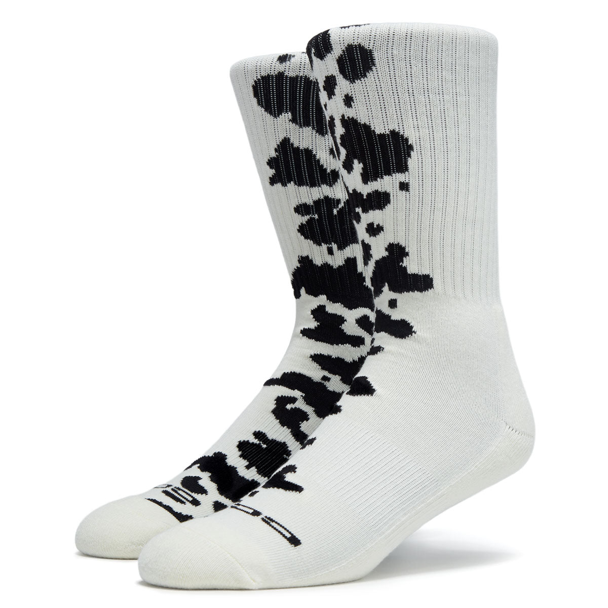 CCS Cow Socks - White/Black image 4