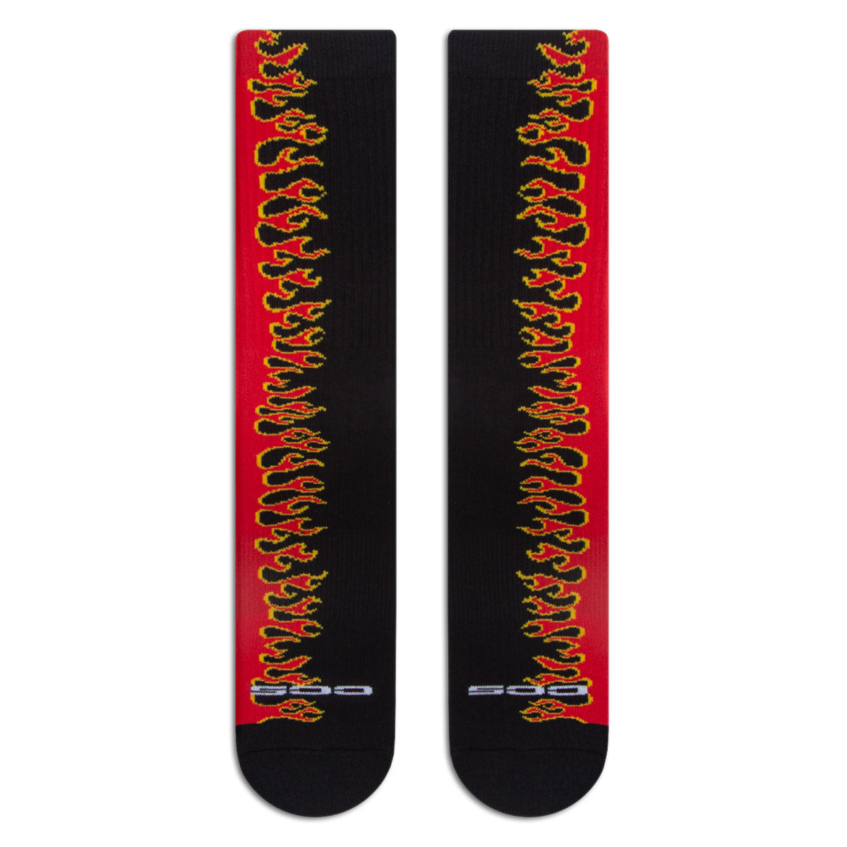 CCS Flames Socks - Black/Red image 3