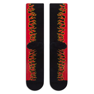 CCS Flames Socks - Black/Red