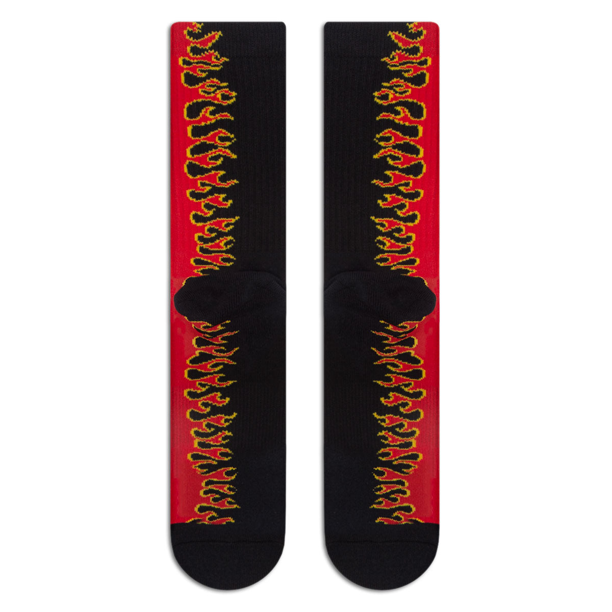 CCS Flames Socks - Black/Red image 4