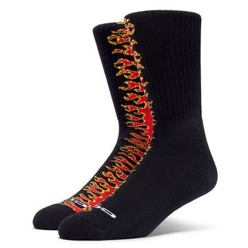 CCS Flames Socks - Black/Red