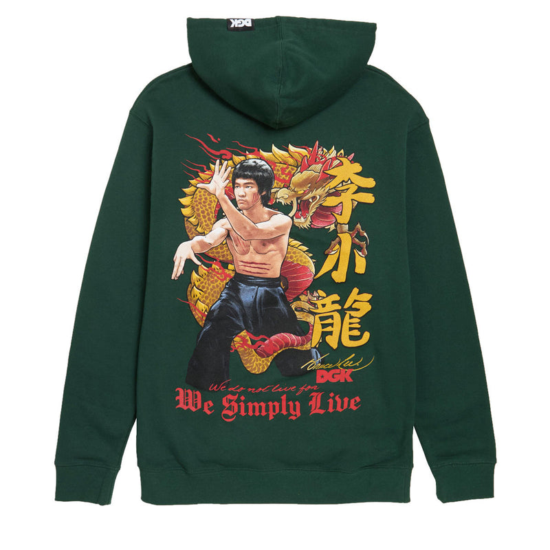 DGK x Bruce Lee Lil Dragon Hoodie - Forest Green
