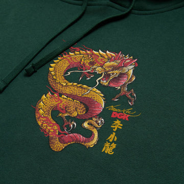 DGK x Bruce Lee Lil Dragon Hoodie - Forest Green