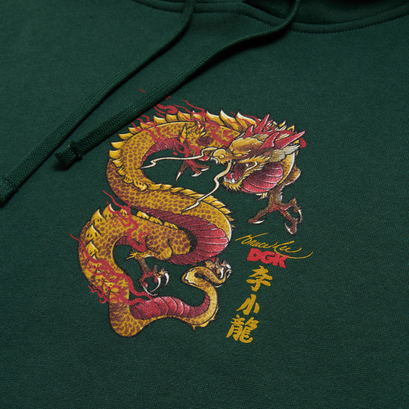 DGK x Bruce Lee Lil Dragon Hoodie - Forest Green