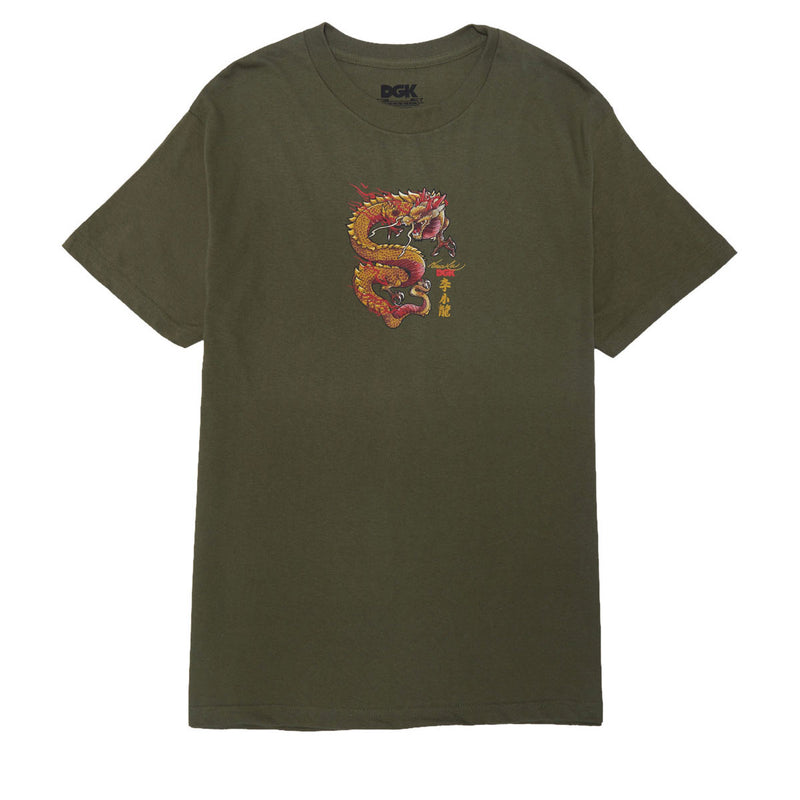 DGK x Bruce Lee Lil Dragon T-Shirt - Military Green