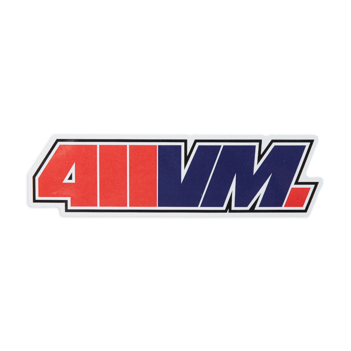 411 Logo Sticker - Red/Blue image 1