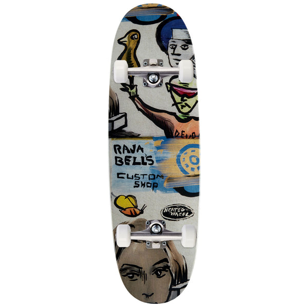 The Heated Wheel Raja Bell Egg Skateboard Complete - 9.60