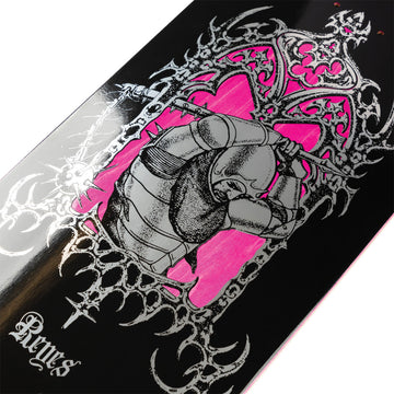 Welcome Flail On Baculus 2.0 Skateboard Deck - Black/Silver Foil - 9.00