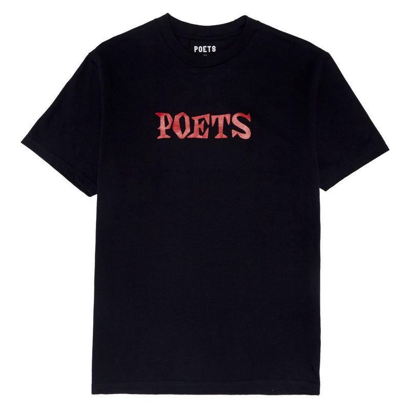 Poets D&G Screened T-Shirt - Black