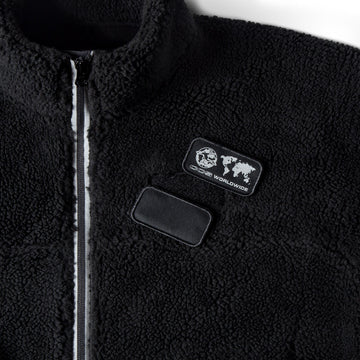 CCS Worldwide Sherpa Fleece Jacket - Black
