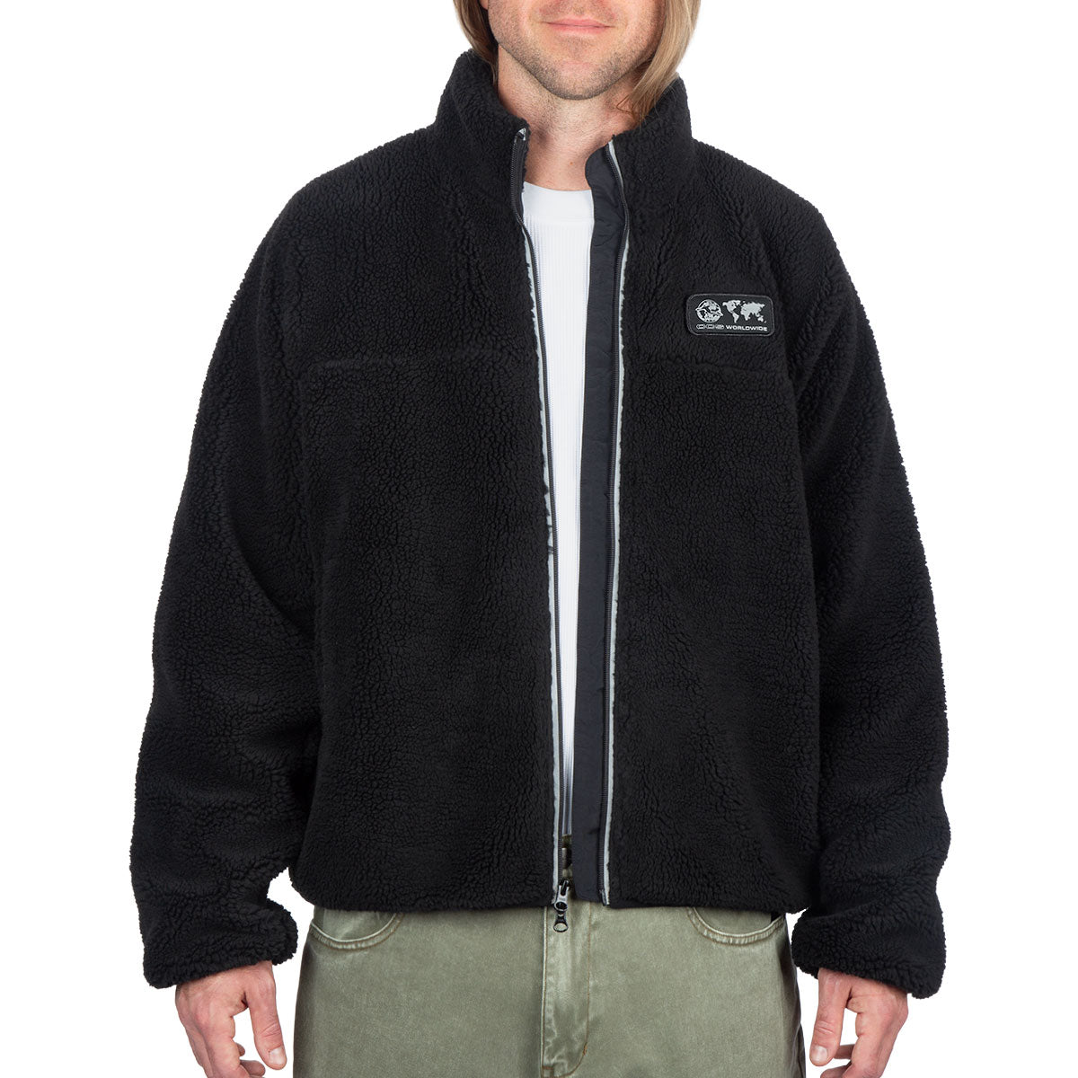 CCS Worldwide Sherpa Fleece Jacket - Black