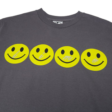 Limosine Glitter Smile T-Shirt - Charcoal