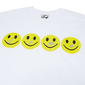 Limosine Glitter Smile T-Shirt - White